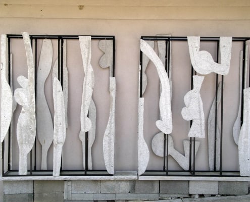 10-XYZ House 8&9 concrete steel 78h 131w 13d