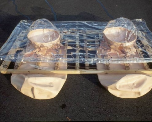 11-Underwater Body Sack 3 steel wood vvinyl 20h 72w 60d