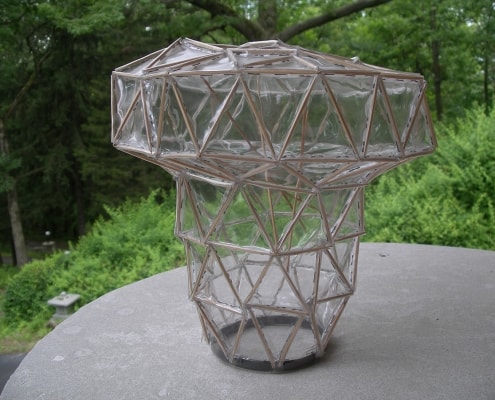 6-Isolation Shelter 1 vinyl wood steel 13h 13w 8d