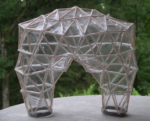 7-Isolation Shelter 2 vinyl wood steel 13h13w12d